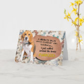 Hilarious gedachte van je Beagle Birthday Card Kaart (Gele Bloem)