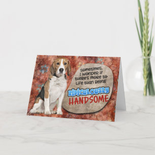 Hilarious gedachte van je Beagle Birthday Card Kaart