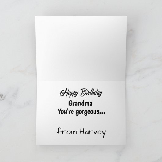 Hilarious gedachte van je Beagle Birthday Card Kaart (Binnen)