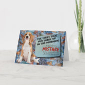 Hilarious gedachte van je Beagle Birthday Card Kaart (Voorkant)