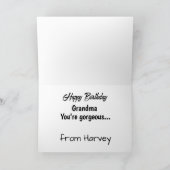 Hilarious gedachte van je Beagle Birthday Card Kaart (Binnen)