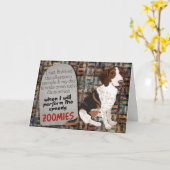 Hilarious gedachte van je Beagle Birthday Card Kaart (Gele Bloem)
