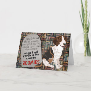 Hilarious gedachte van je Beagle Birthday Card Kaart
