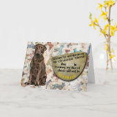 Hilarious gedachte van je Labrador-verjaardag Kaart (Gele Bloem)