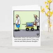 Hilarious Get Well Wenskaart Kaart (Gele Bloem)