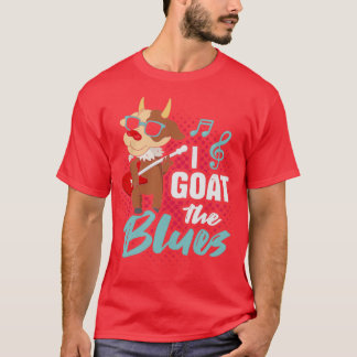 Hilarious Goat Design for a Blues Musician (2) T-shirt