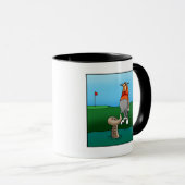 Hilarious Golf Humor Ringer Mok (Voorkant rechts)