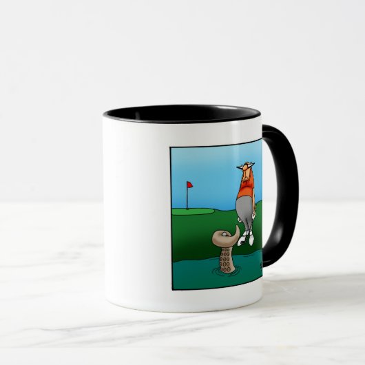 Hilarious Golf Humor Ringer Mok (Voorkant rechts)
