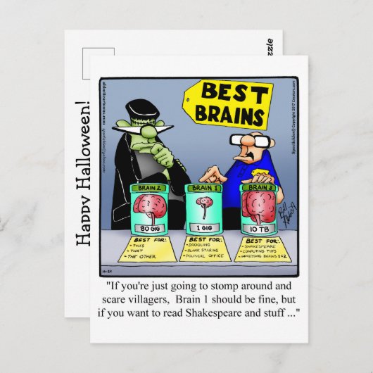 Hilarious Halloween Humor Briefkaart (Voorkant / Achterkant)