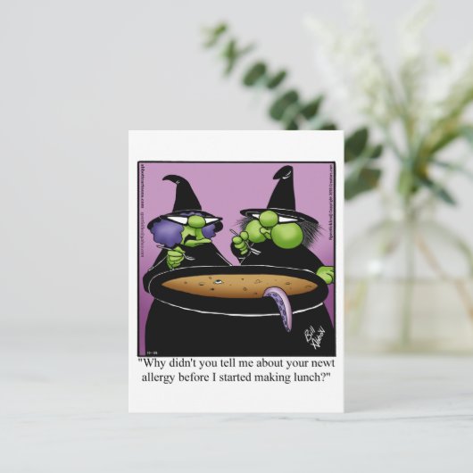 Hilarious Halloween Humor Briefkaart (Staand voorkant)