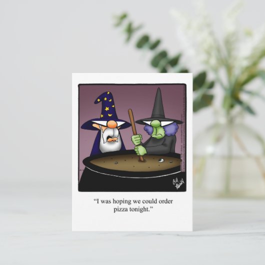 Hilarious Halloween Humor Briefkaart (Staand voorkant)