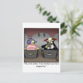Hilarious Halloween Humor Briefkaart (Staand voorkant)