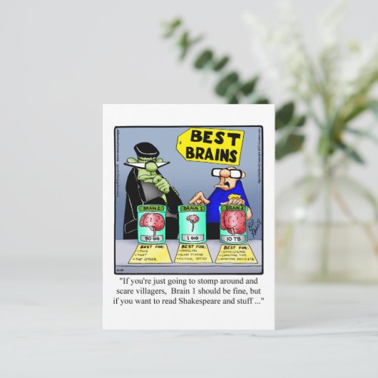 Hilarious Halloween Humor Briefkaart (Staand voorkant)