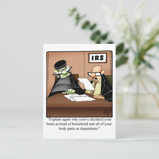 Hilarious Halloween Humor Briefkaart (Staand voorkant)