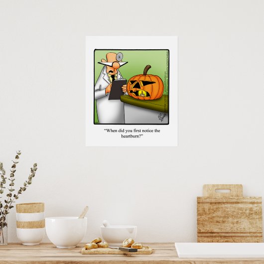Hilarious Halloween Humor Poster (Keuken)