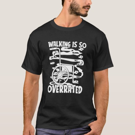 Hilarious Handicapped Disability Wheelch T-shirt (Voorkant)