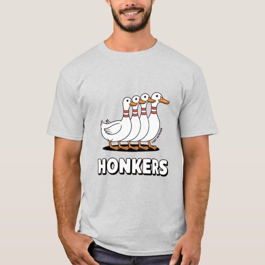 Hilarious Honkers Geese Funny Goose Meme T-shirt (Voorkant)