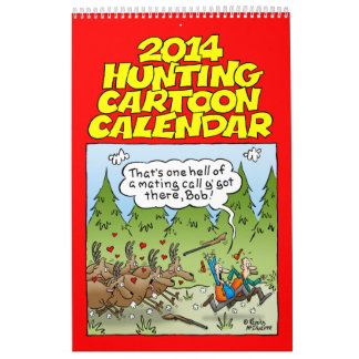 Hilarious Hunting Cartoon Calendar 2014 Kalender