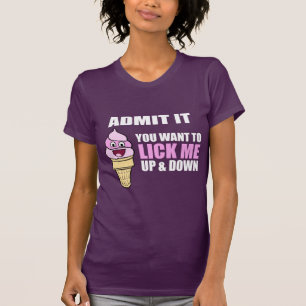 Hilarious Ice Cream Gezegde T-shirt
