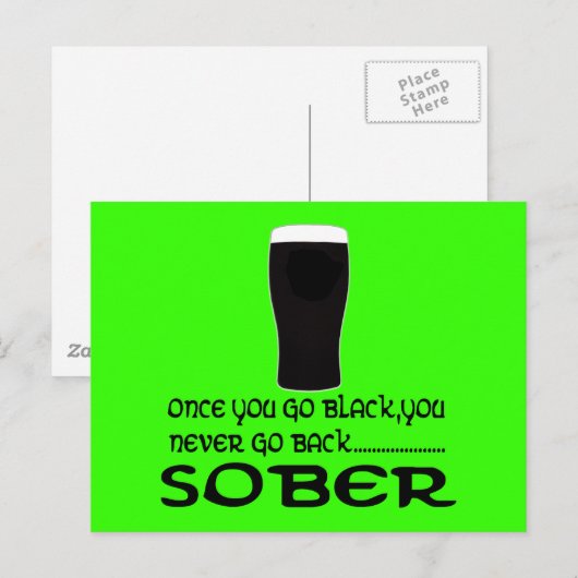 Hilarious Irish Briefkaart (Voorkant / Achterkant)