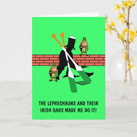 Hilarious Irish Kaart (Gele Bloem)