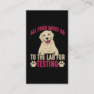 Hilarious Labrador Dog Owner Lab Paw Pet Gift Visitekaartje