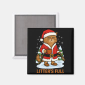 Hilarious Litter’s Full Funny Coffee Cat Lovers Ch Magneet (Voorkant / Achterkant)