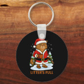 Hilarious Litter’s Full Funny Coffee Cat Lovers Ch Sleutelhanger (Voorkant)