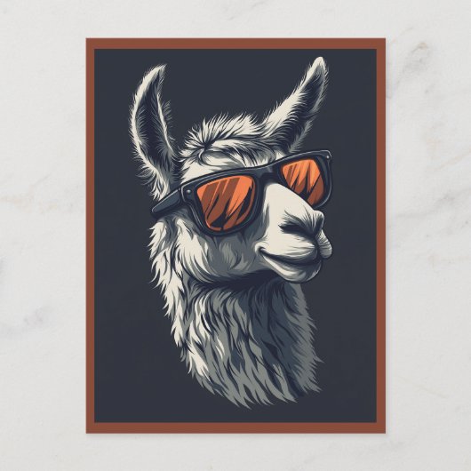 Hilarious Llama Briefkaart (Voorkant)