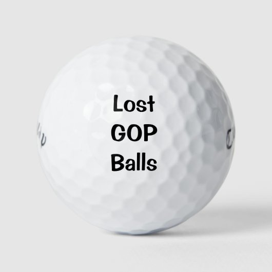 Hilarious Lost GOP Golf Balls Golfballen