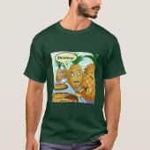 Hilarious LTCartoons Pineapple Pizza Cartoon T-shirt (Voorkant)