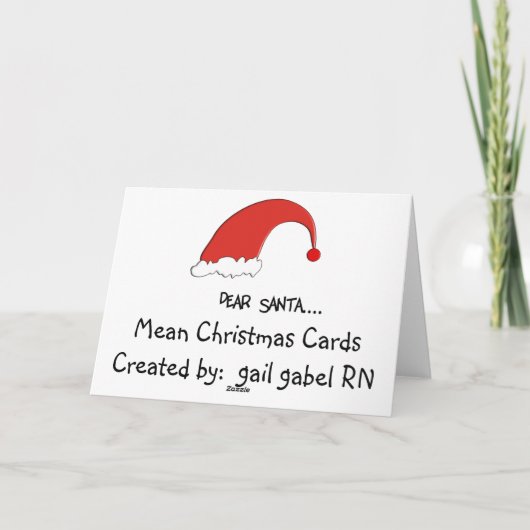 Hilarious Mean en Quirky kerstKaarten Feestdagen Kaart (Achterkant)