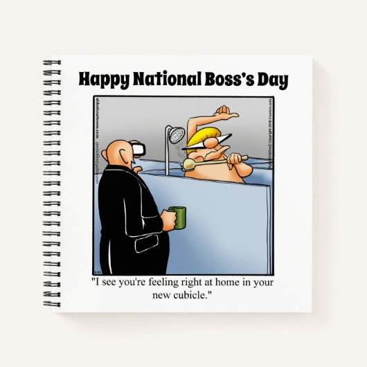 Hilarious National Boss Day Spiral Notitieboek (Voorkant)