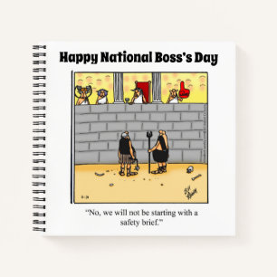 Hilarious National Boss Day Spiral Notitieboek