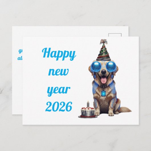Hilarious New Year's Card Briefkaart (Voorkant / Achterkant)