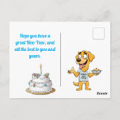 Hilarious New Year's Card Briefkaart (Achterkant)