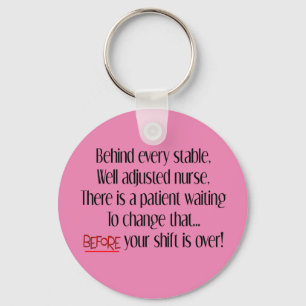 Hilarious Nurse Quote Sleutelhanger