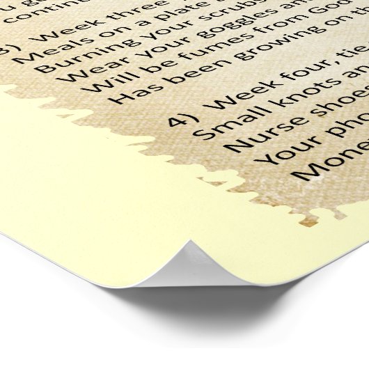 Hilarious "Nurse Retirement Rules" Poster 12x12" (Hoek)