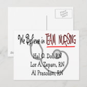 Hilarious Nurse T-Shirts en Gifts Briefkaart (Voorkant / Achterkant)