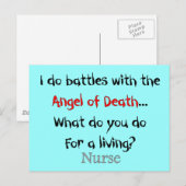 Hilarious Nurse T-Shirts en Gifts Briefkaart (Voorkant / Achterkant)