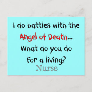 Hilarious Nurse T-Shirts en Gifts Briefkaart