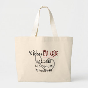 Hilarious Nurse T-Shirts en Gifts Grote Tote Bag