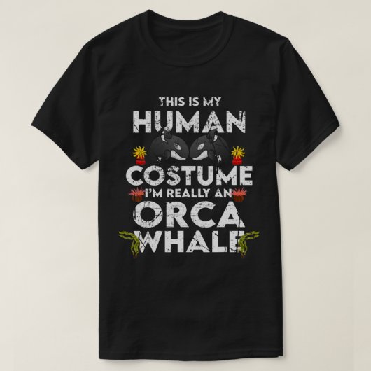 Hilarious Orca Halloween Costume T-shirt (Design voorkant)
