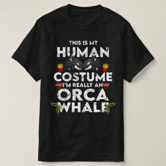 Hilarious Orca Halloween Costume T-shirt (Design voorkant)