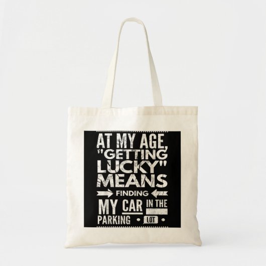 Hilarious Over 60th Birthday Gag Gezegden Gif Tote Bag (Voorkant)