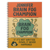 Hilarious Perimenopause Brain Fog Champion Notitieboek (Voorkant)