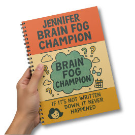 Hilarious Perimenopause Brain Fog Champion Notitieboek