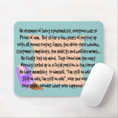 Hilarious Pharmacist Mousepad "Babbling" Muismat (Met muis)
