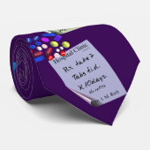 Hilarious Pharmacist schrijft Paars voor Stropdas (Opgerold)