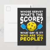 Hilarious Pickleball Quote Humoureuze Sport Athlet Briefkaart (Voorkant / Achterkant)